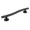 Keeney Wave Designer, 18 ga. Stainless Steel, Grab Bar, Matte Black GB2022-16MB